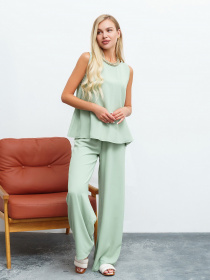 Повседневный костюм ISSA Plus модель 13451_olive Повседневный костюм ISSA Plus модель 13451_olive Фото