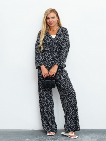 Повседневный костюм ISSA Plus модель 13453_black Фото