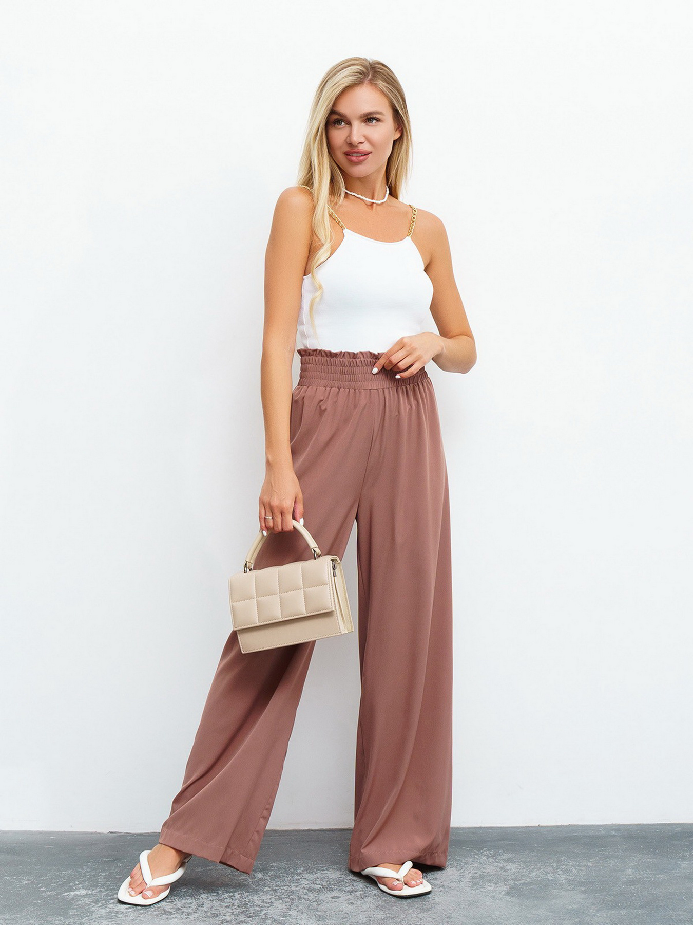 Палаццо ISSA Plus модель 13455_brown Фото