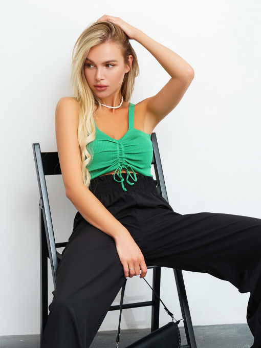 Брюки палаццо ISSA Plus модель 13455_black Фото