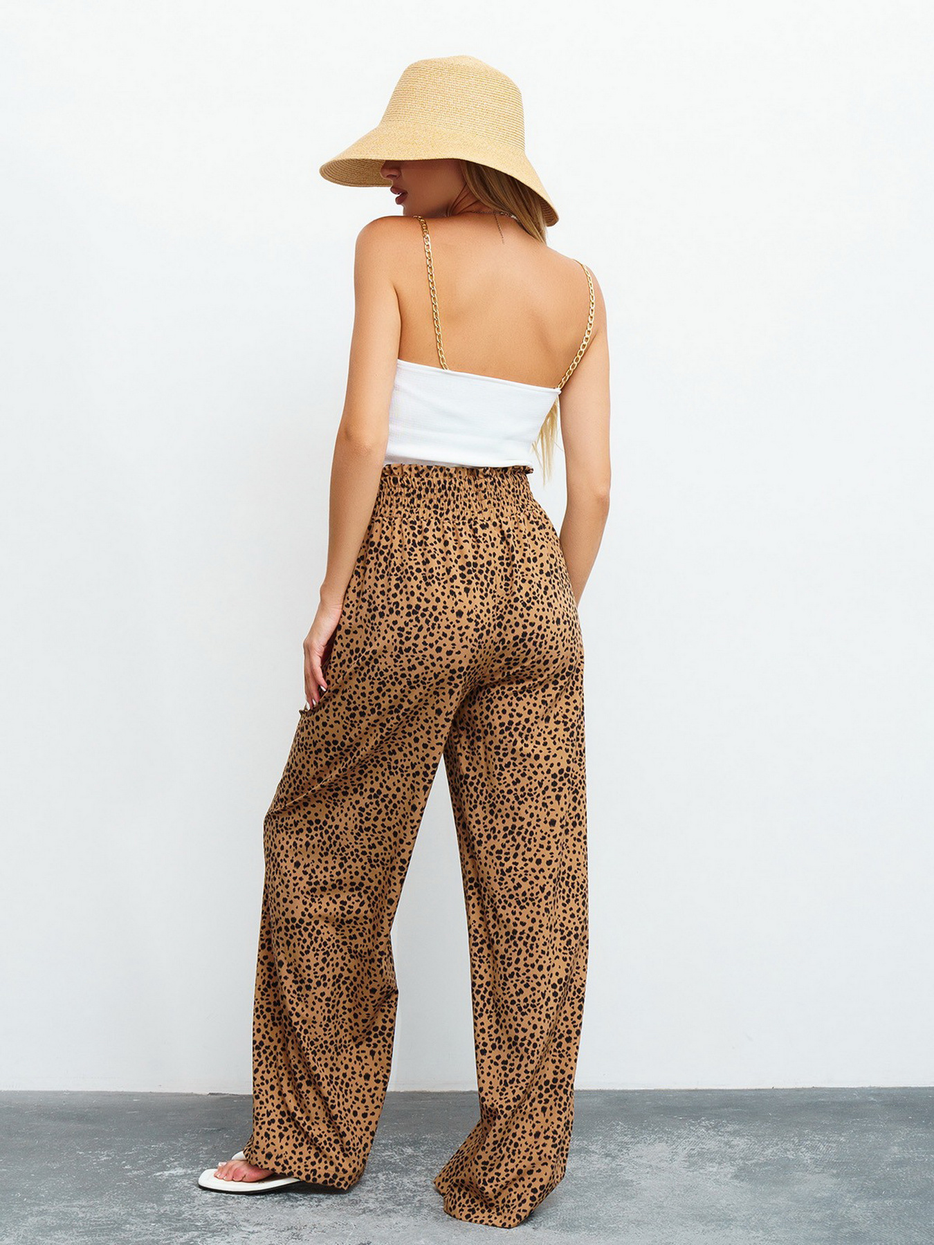 Палаццо ISSA Plus модель 13456_brown Фото