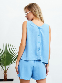 Повседневный костюм ISSA Plus модель 13460_blue Фото