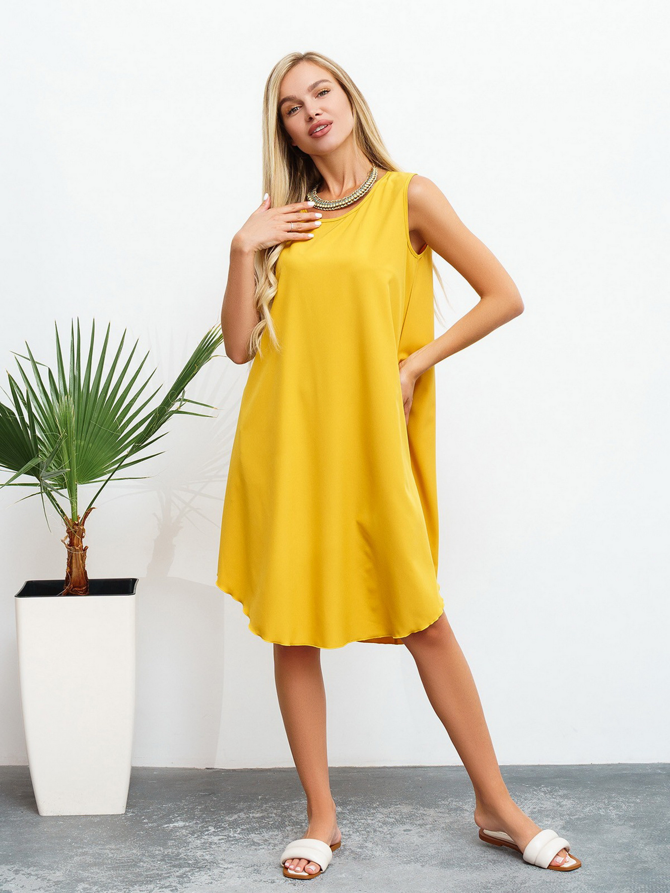 Сукні ISSA Plus модель 13462_mustard Фото
