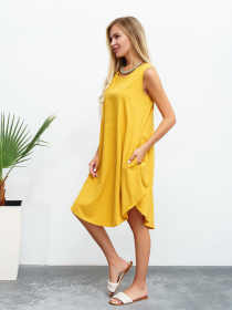Сукні ISSA Plus модель 13462_mustard Фото