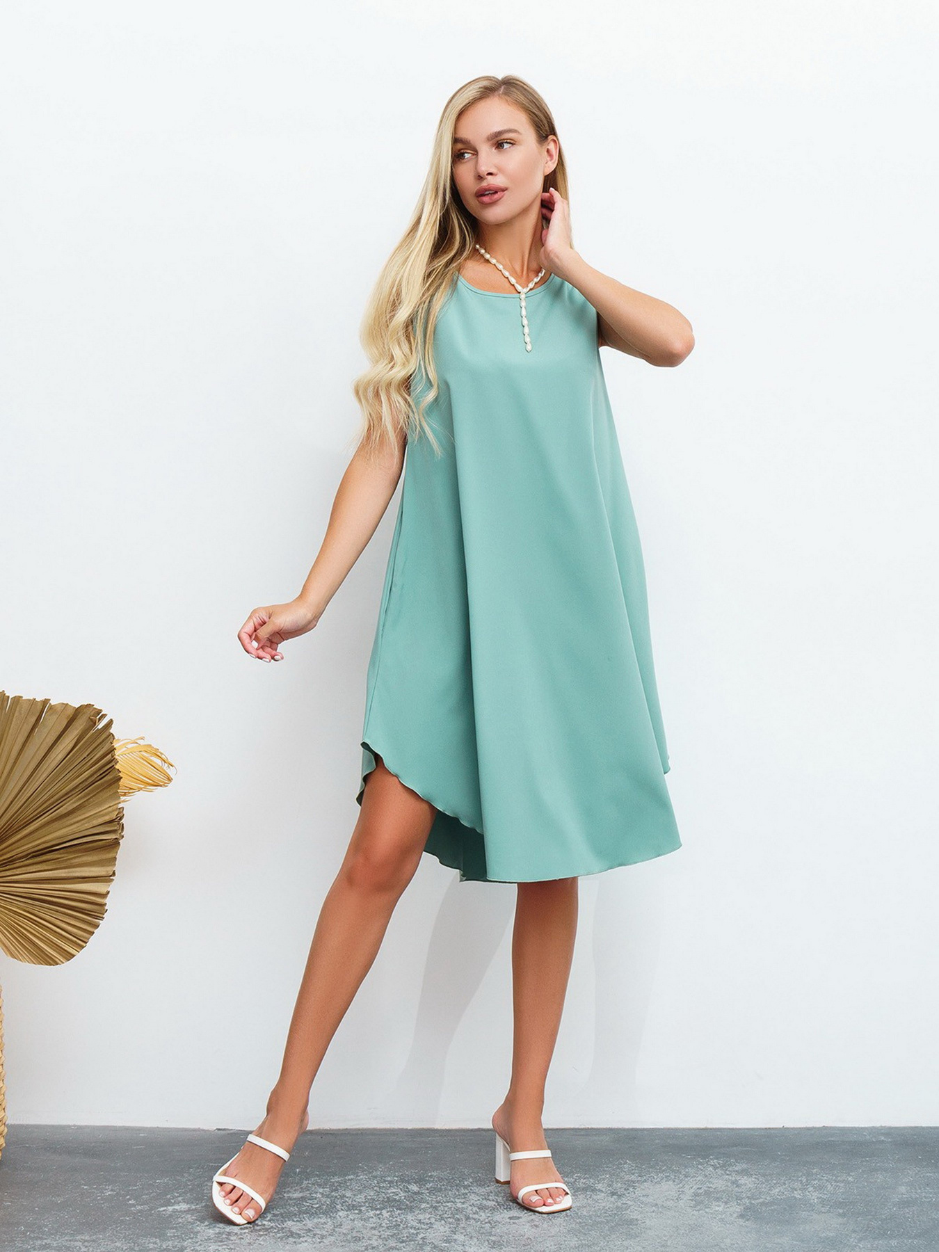 Платья ISSA Plus модель 13462_olive Фото