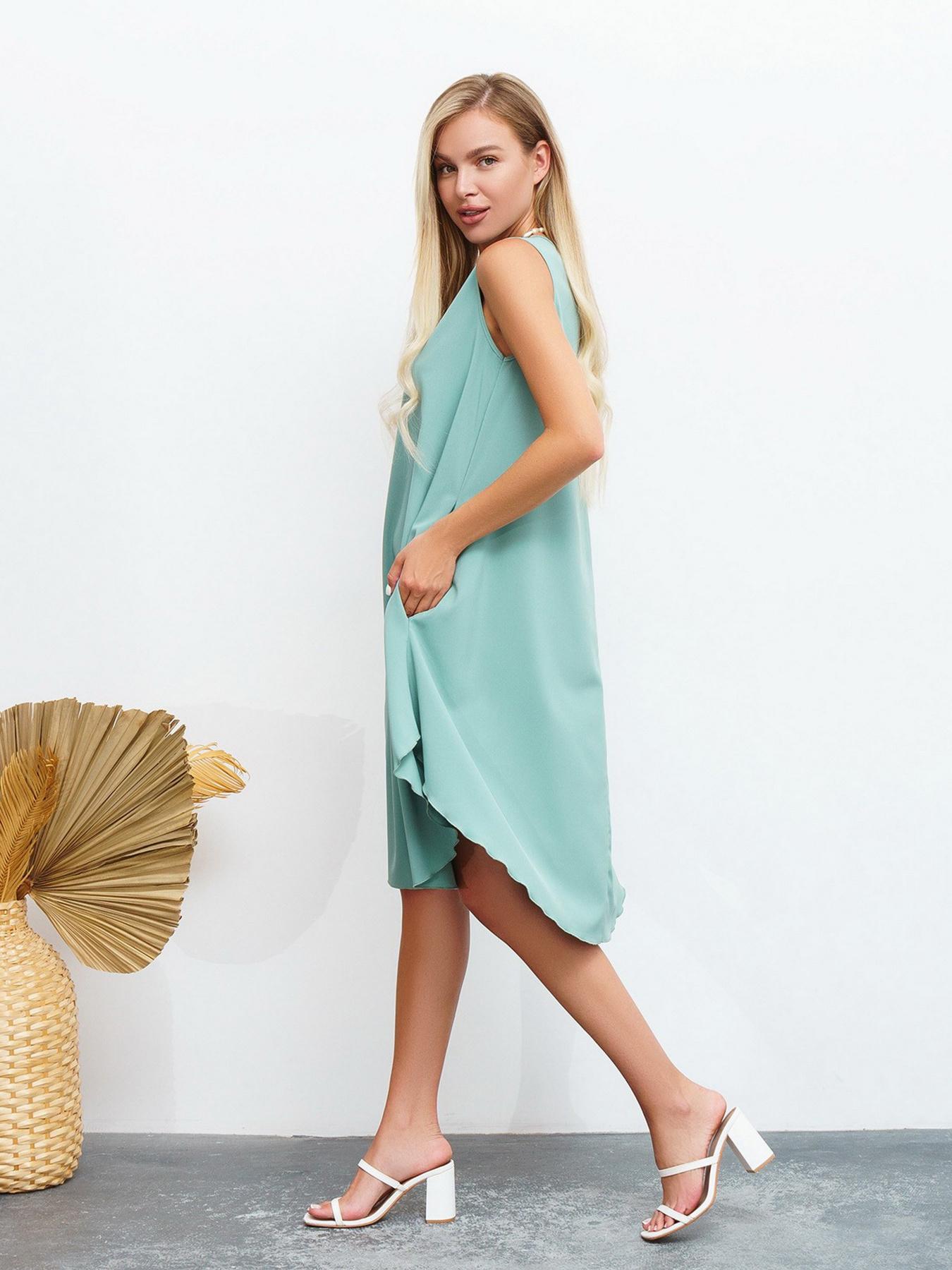 Сукні ISSA Plus модель 13462_olive Фото