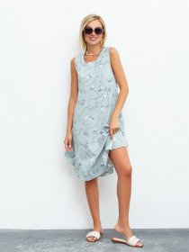 Сарафан ISSA Plus модель 13463_olive Фото