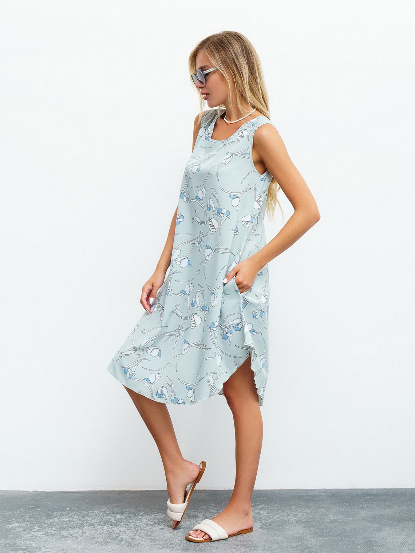 Сарафан ISSA Plus модель 13463_olive Сарафан ISSA Plus модель 13463_olive Фото