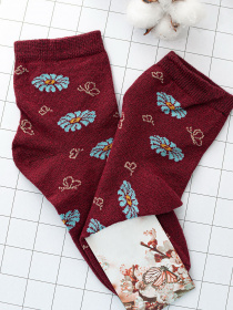 Шкарпетки та гольфи ISSA Plus модель NS-05_burgundy Фото