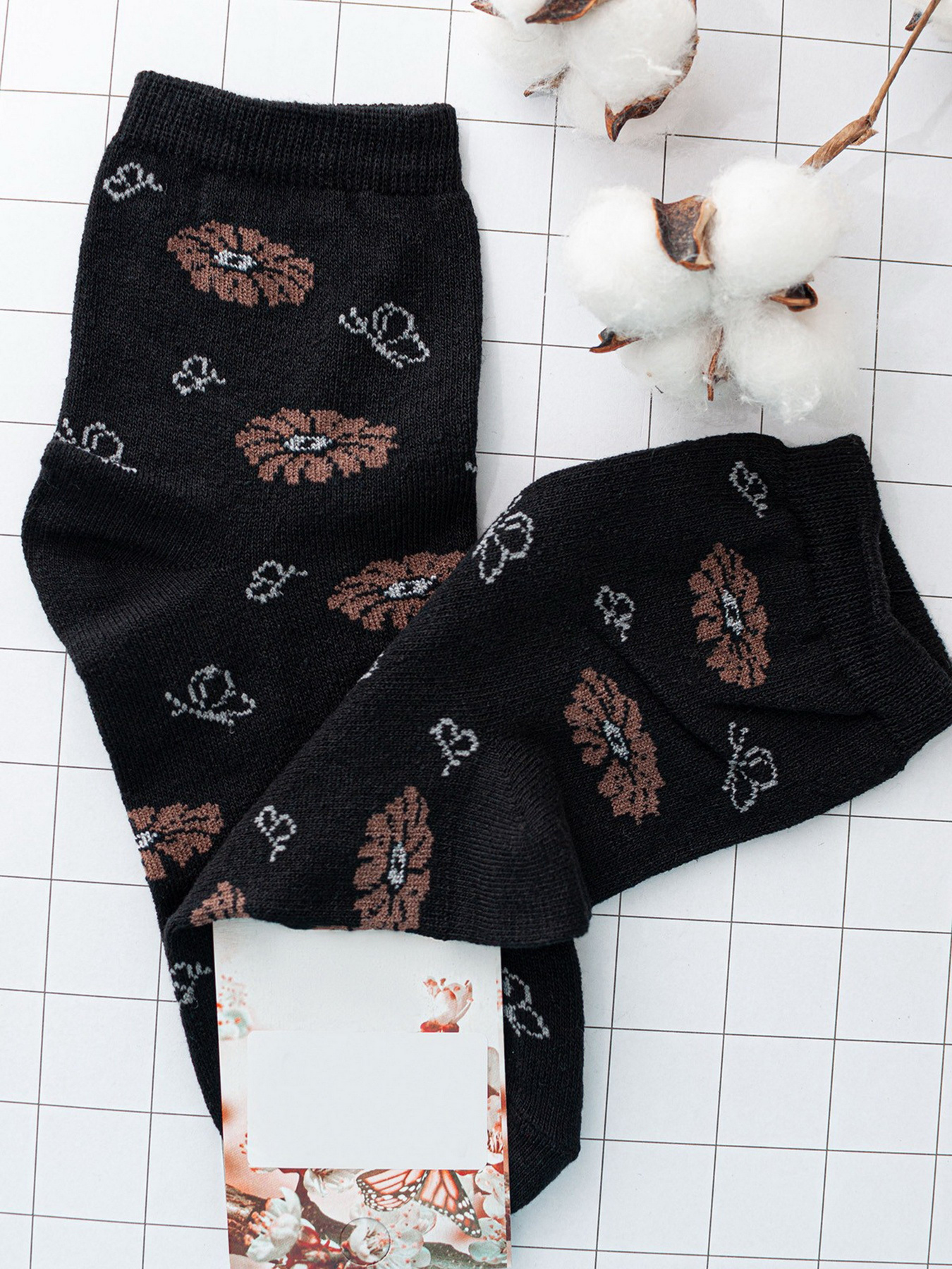 Шкарпетки та гольфи ISSA Plus модель NS-05_black Фото