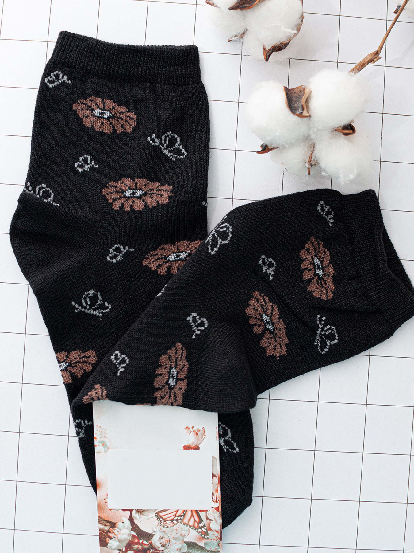 Шкарпетки та гольфи ISSA Plus модель NS-05_black Фото