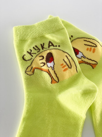 Носки и гольфы ISSA Plus модель NS-23_lightgreen Фото