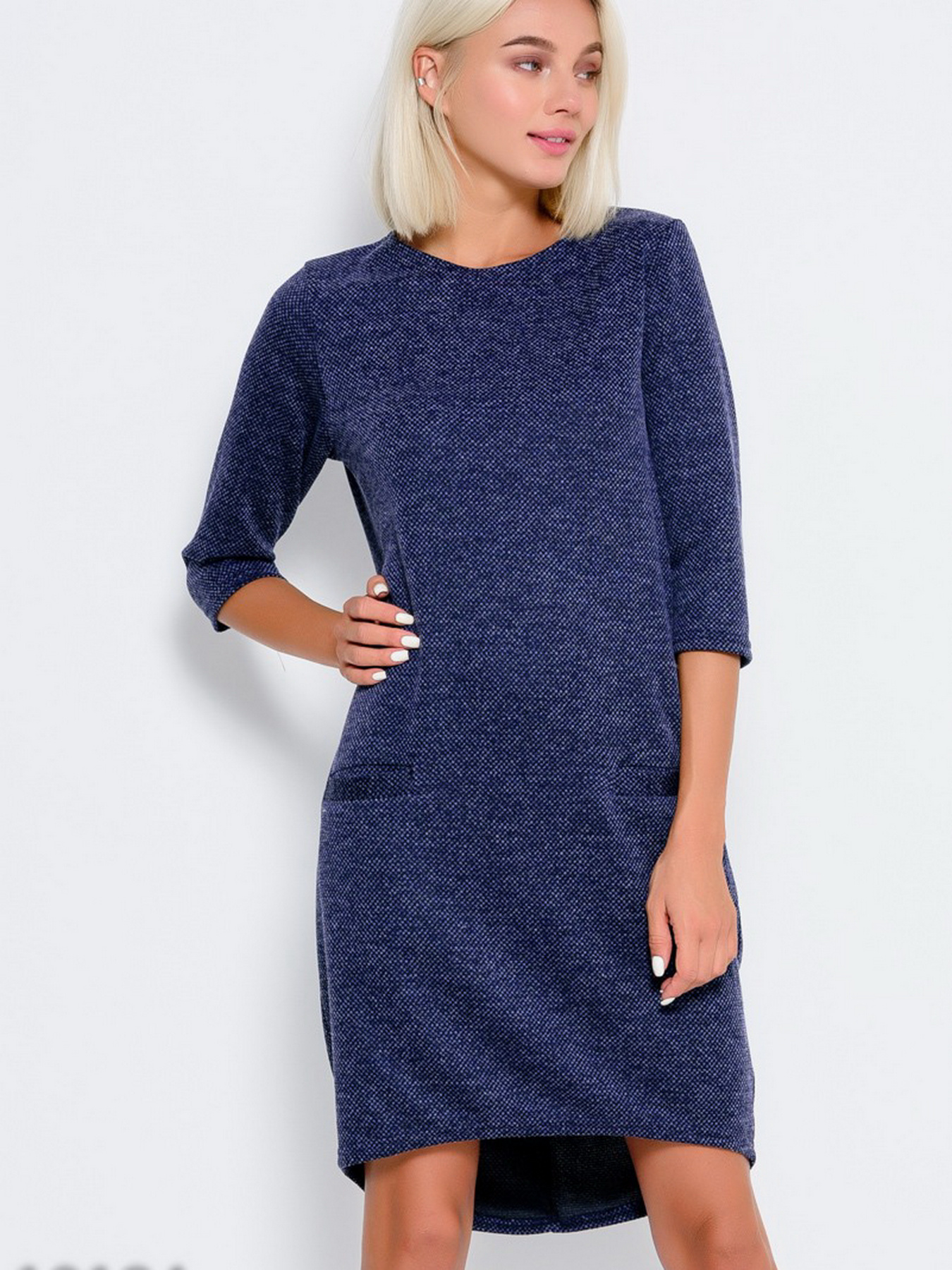 Сукня міні ISSA Plus модель 10184_blue Фото