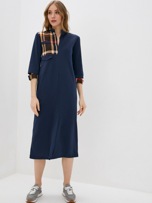 Платье макси ISSA Plus модель 10194_darkblue Фото