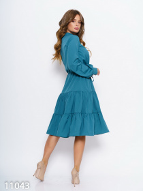 Платье миди ISSA Plus модель 11043_green Платье миди ISSA Plus модель 11043_green Фото