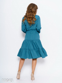 Платье миди ISSA Plus модель 11043_green Платье миди ISSA Plus модель 11043_green Фото