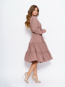 Платья ISSA Plus модель 11043_brown Фото