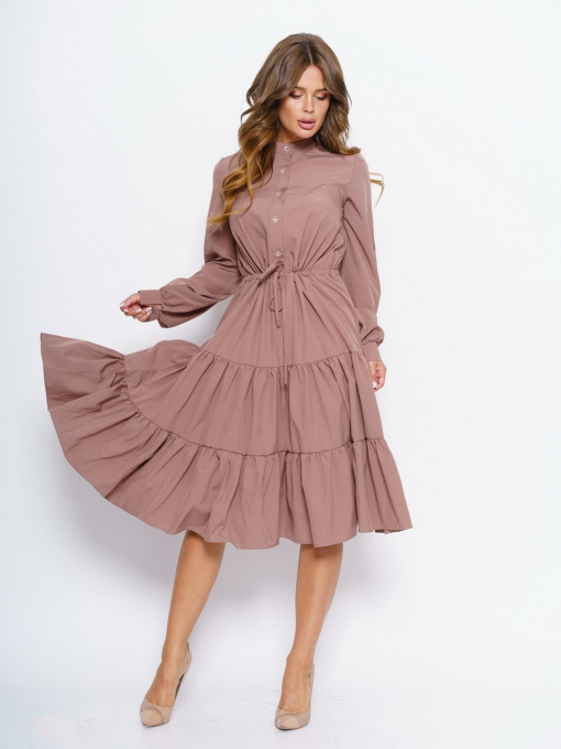 Сукні ISSA Plus модель 11043_brown Фото