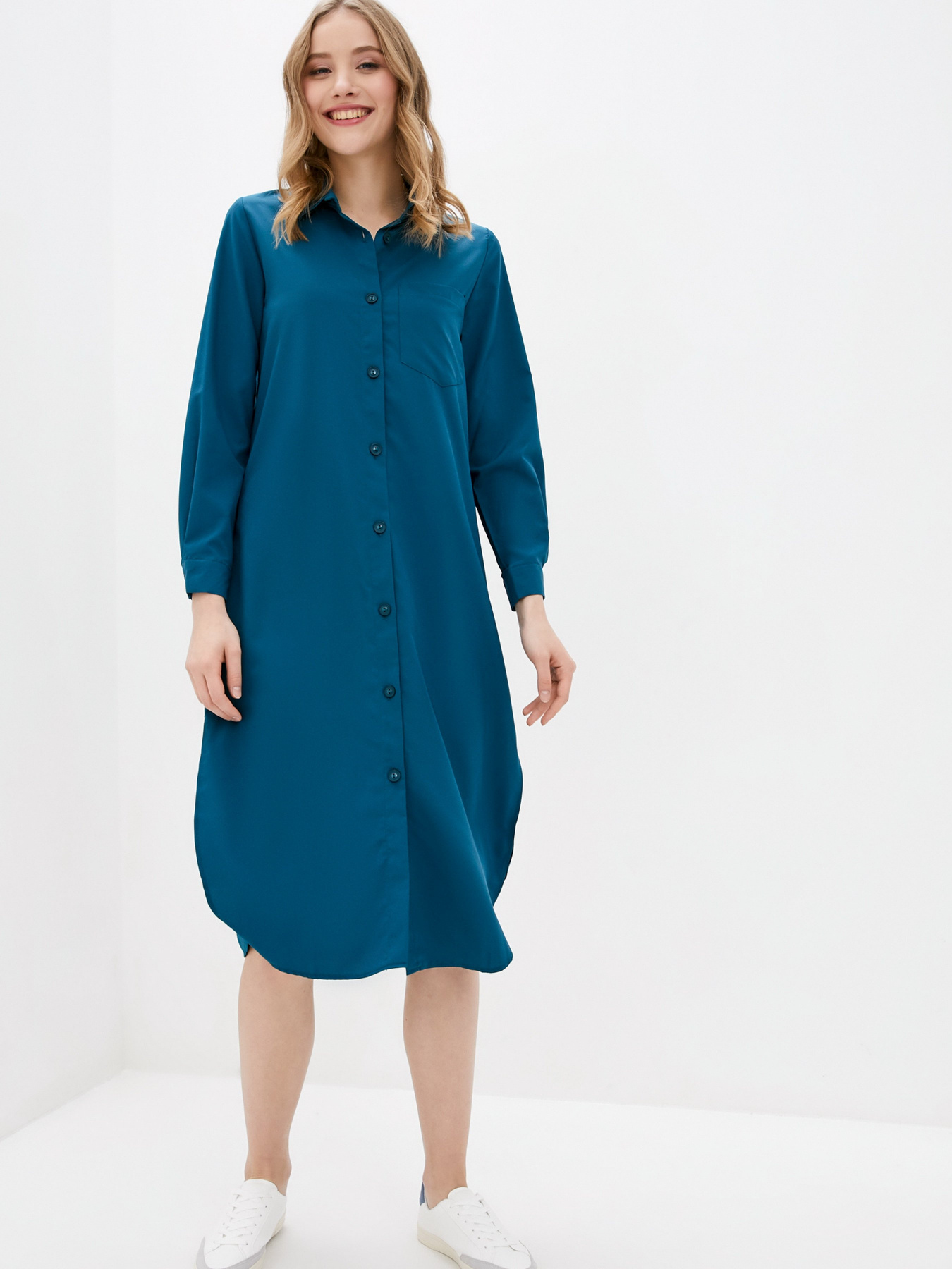 Платье миди ISSA Plus модель 11429_green Фото