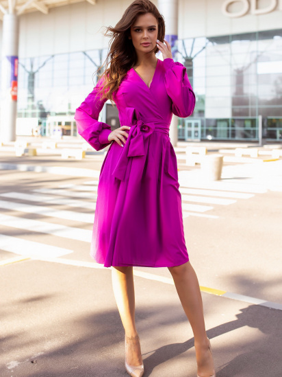 Сукня міні ISSA Plus модель 12098_purple - фото