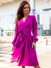 Платье мини ISSA Plus модель 12098_purple Фото