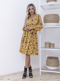 Сукні ISSA Plus модель 12101_mustard Фото