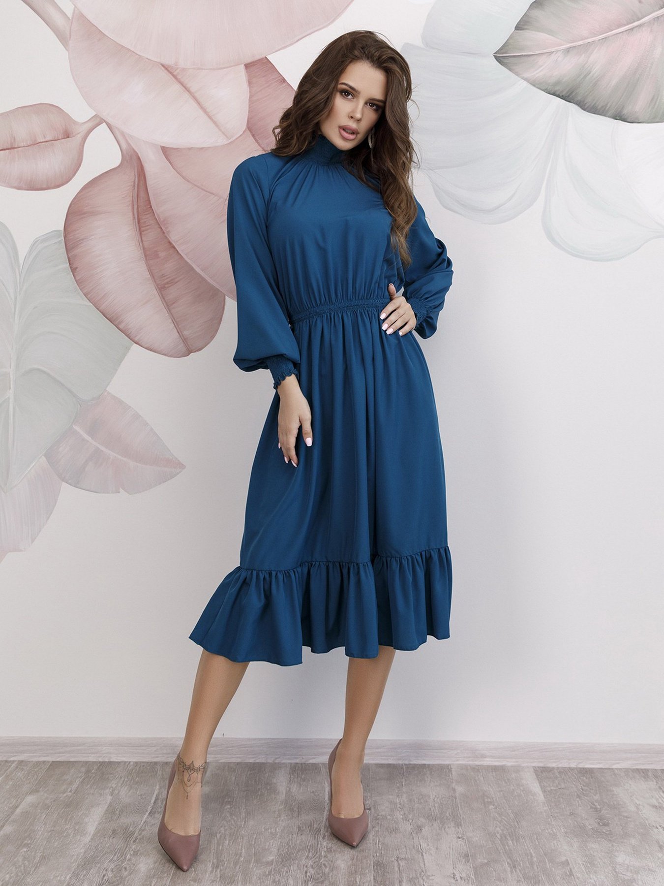 Платья ISSA Plus модель 12149_turquoise Фото