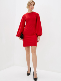 Платье мини ISSA Plus модель 12194_red Фото