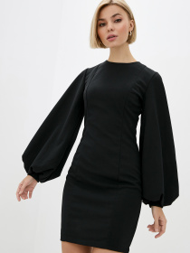 Сукня міні ISSA Plus модель 12194_black Фото