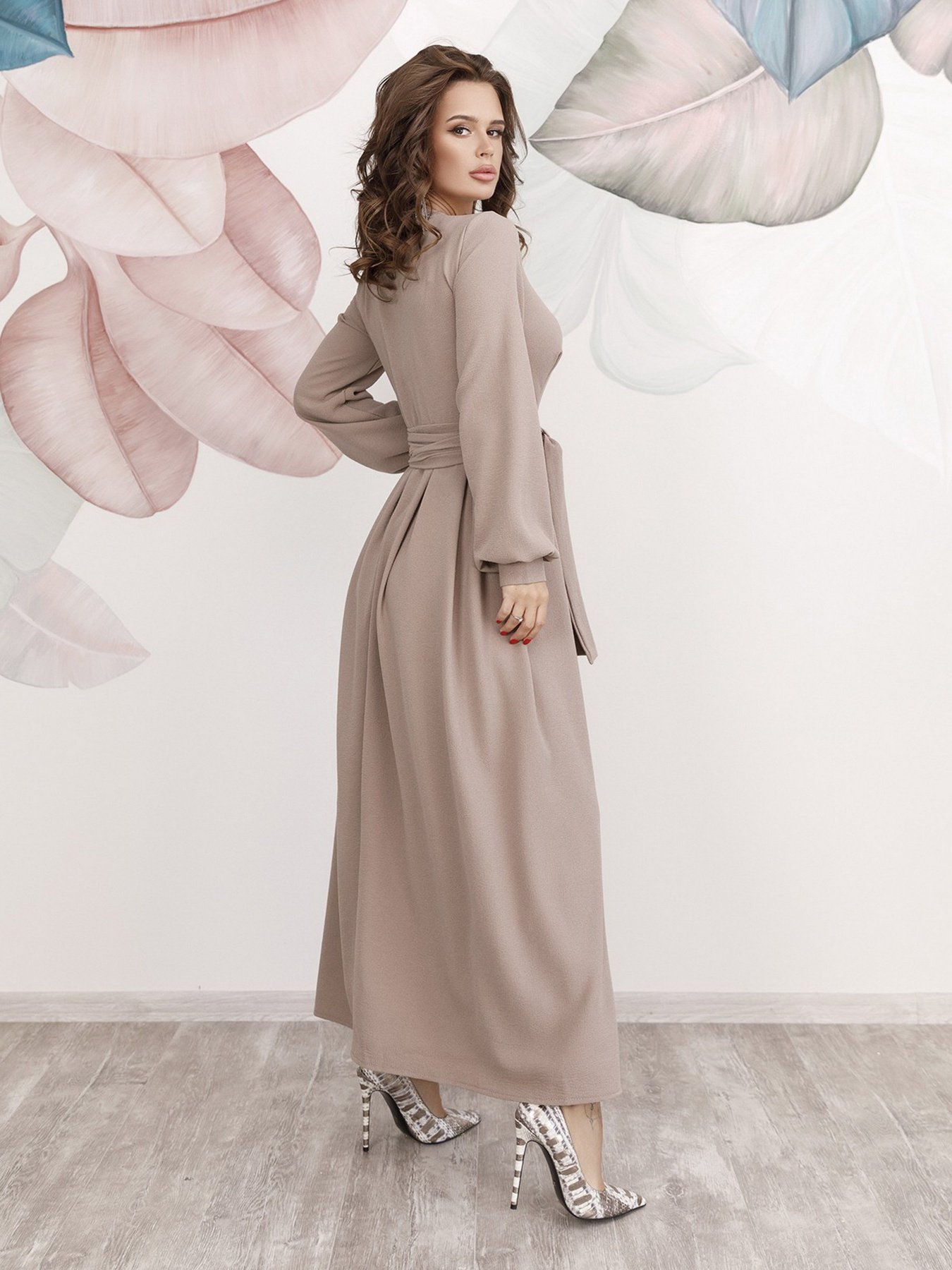 Платья ISSA Plus модель 12229_beige Фото