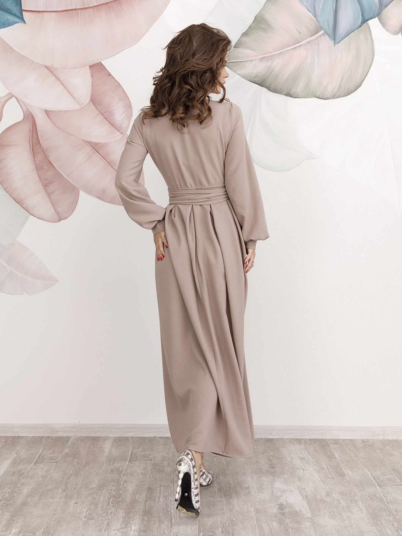 Платья ISSA Plus модель 12229_beige Фото