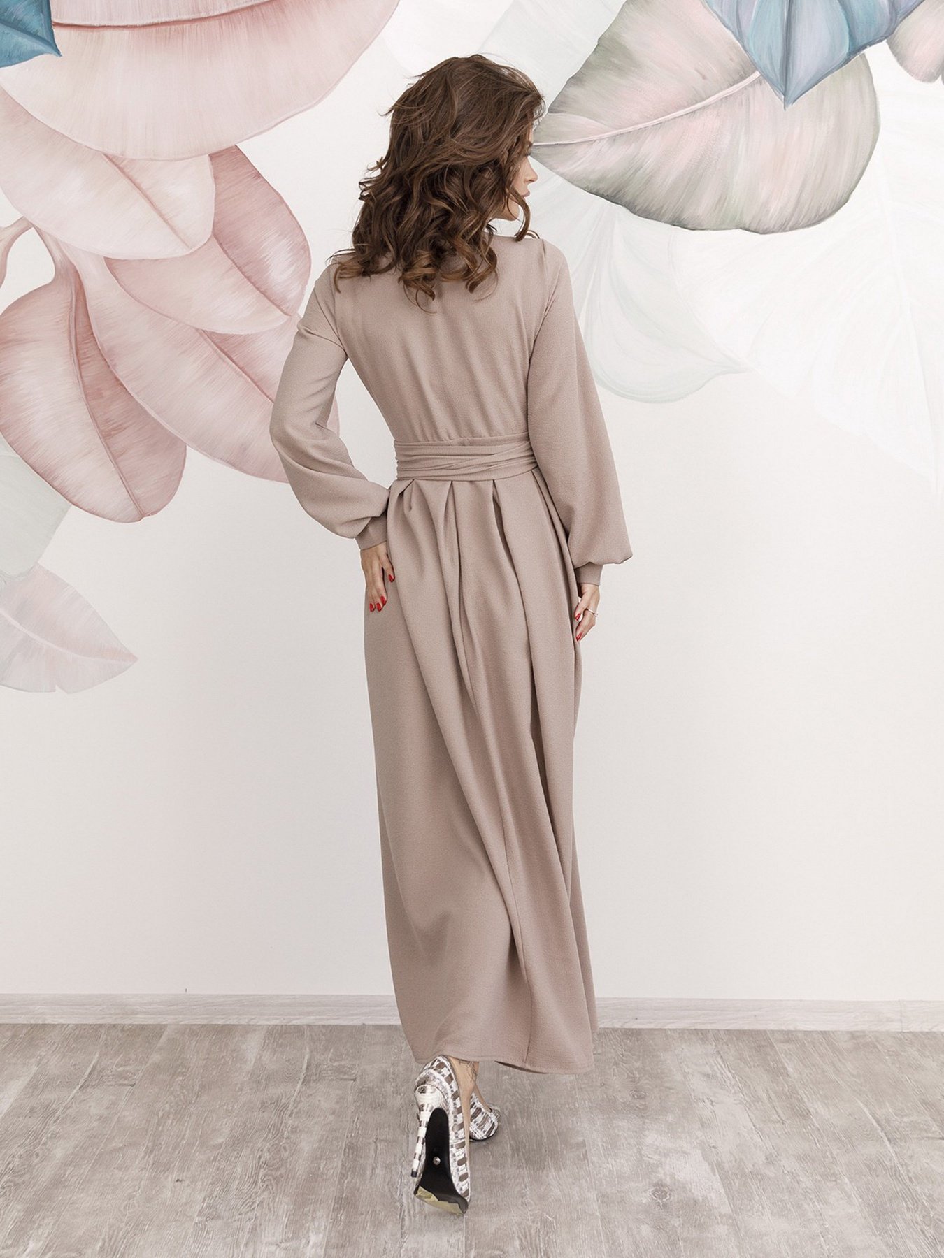 Платья ISSA Plus модель 12229_beige Фото