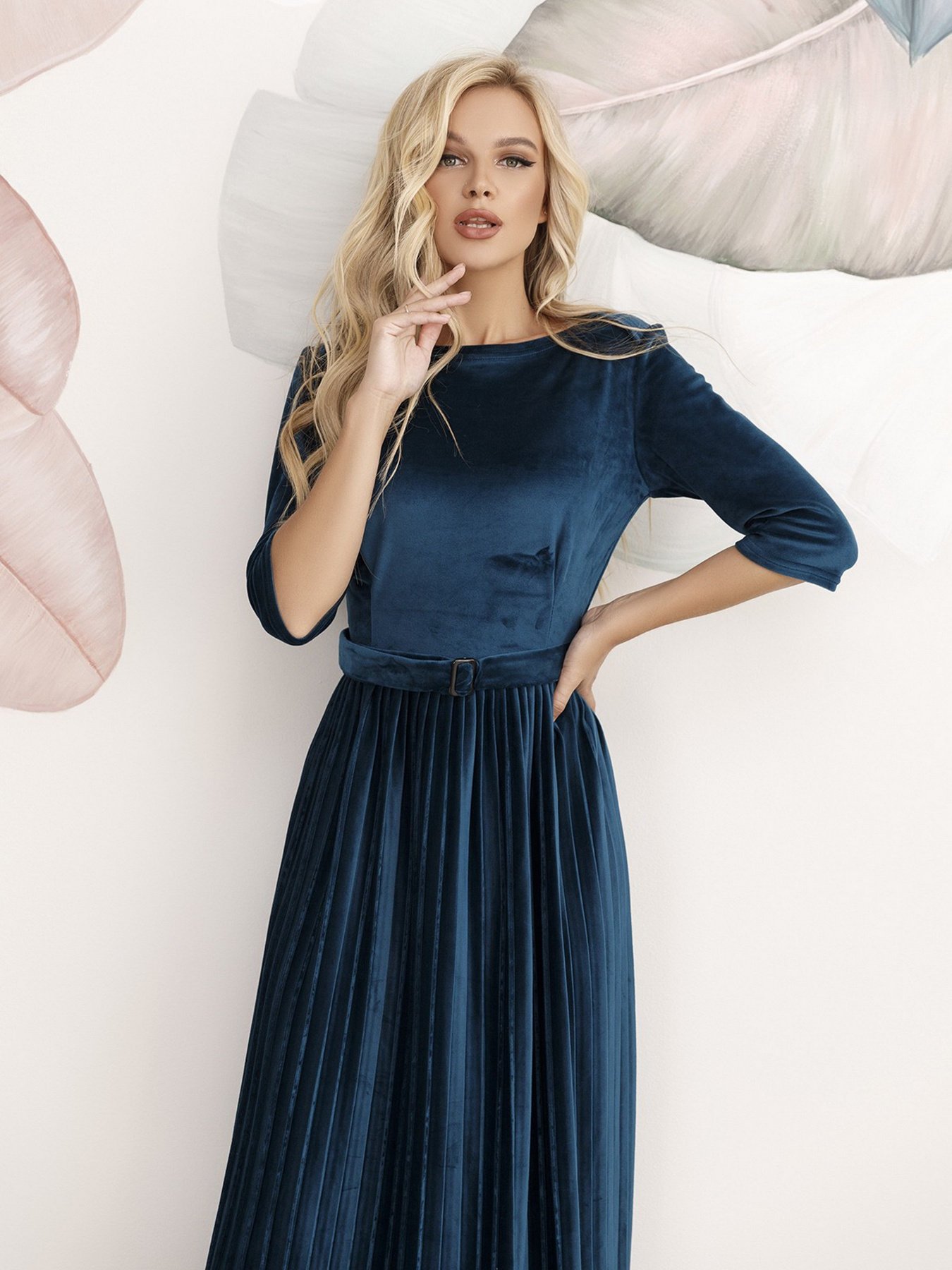 Платья ISSA Plus модель 12248_green Фото