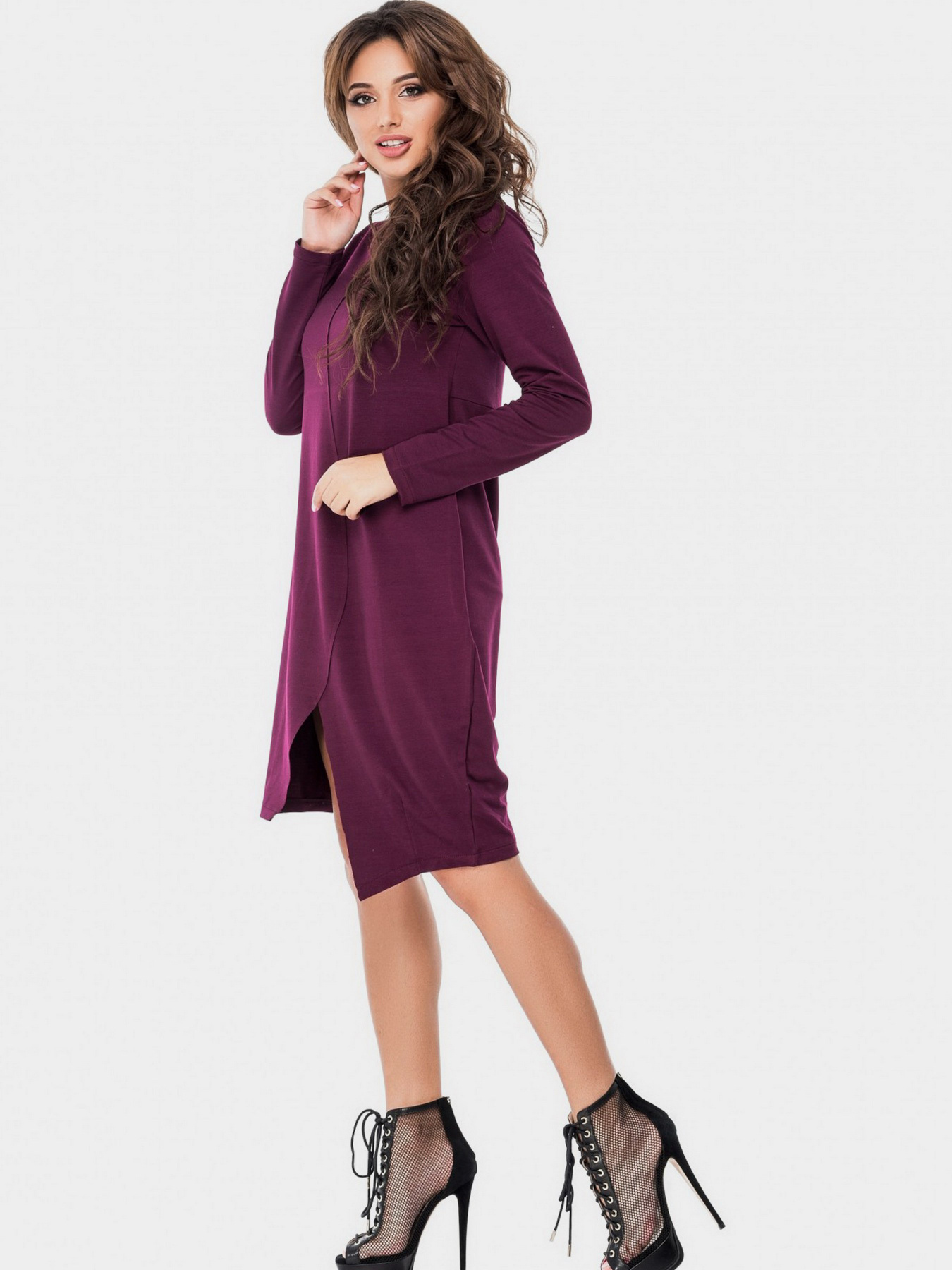 Платье мини ISSA Plus модель 9642_purple Платье мини ISSA Plus модель 9642_purple Фото