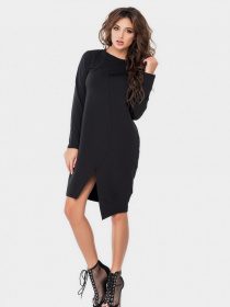 Сукня міні ISSA Plus модель 9642_black Фото