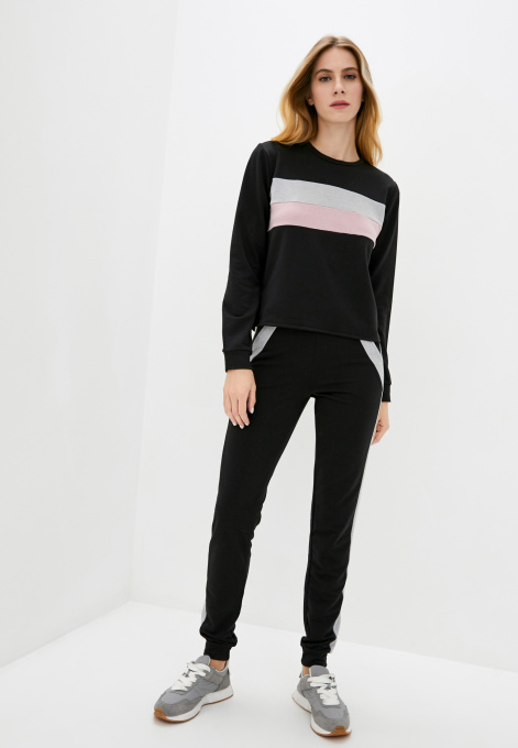 Спортивный костюм ISSA Plus модель 10980_черный Фото