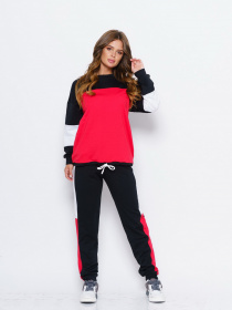 Спортивный костюм ISSA Plus модель 10996_черный Фото