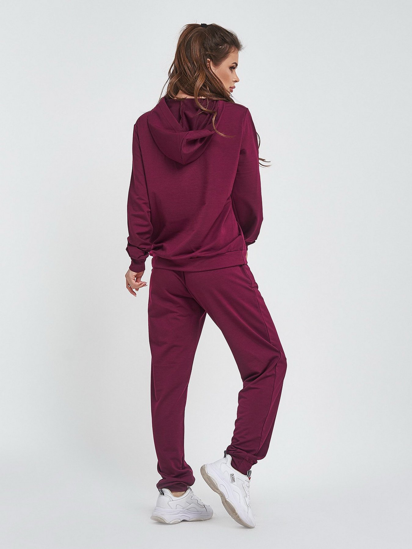 Спортивний костюм ISSA Plus модель 11440_бордовый Фото