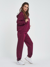 Спортивний костюм ISSA Plus модель 11440_бордовый Фото