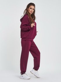 Спортивний костюм ISSA Plus модель 11440_бордовый Фото