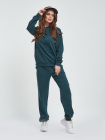 Спортивный костюм ISSA Plus модель 11440_зеленый Фото