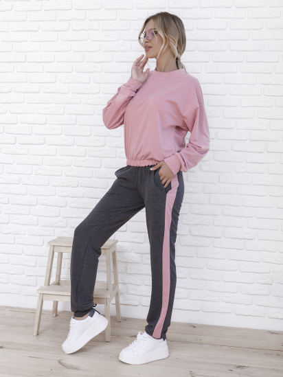 Спортивный костюм ISSA Plus модель 12100_pink — фото 3 - INTERTOP