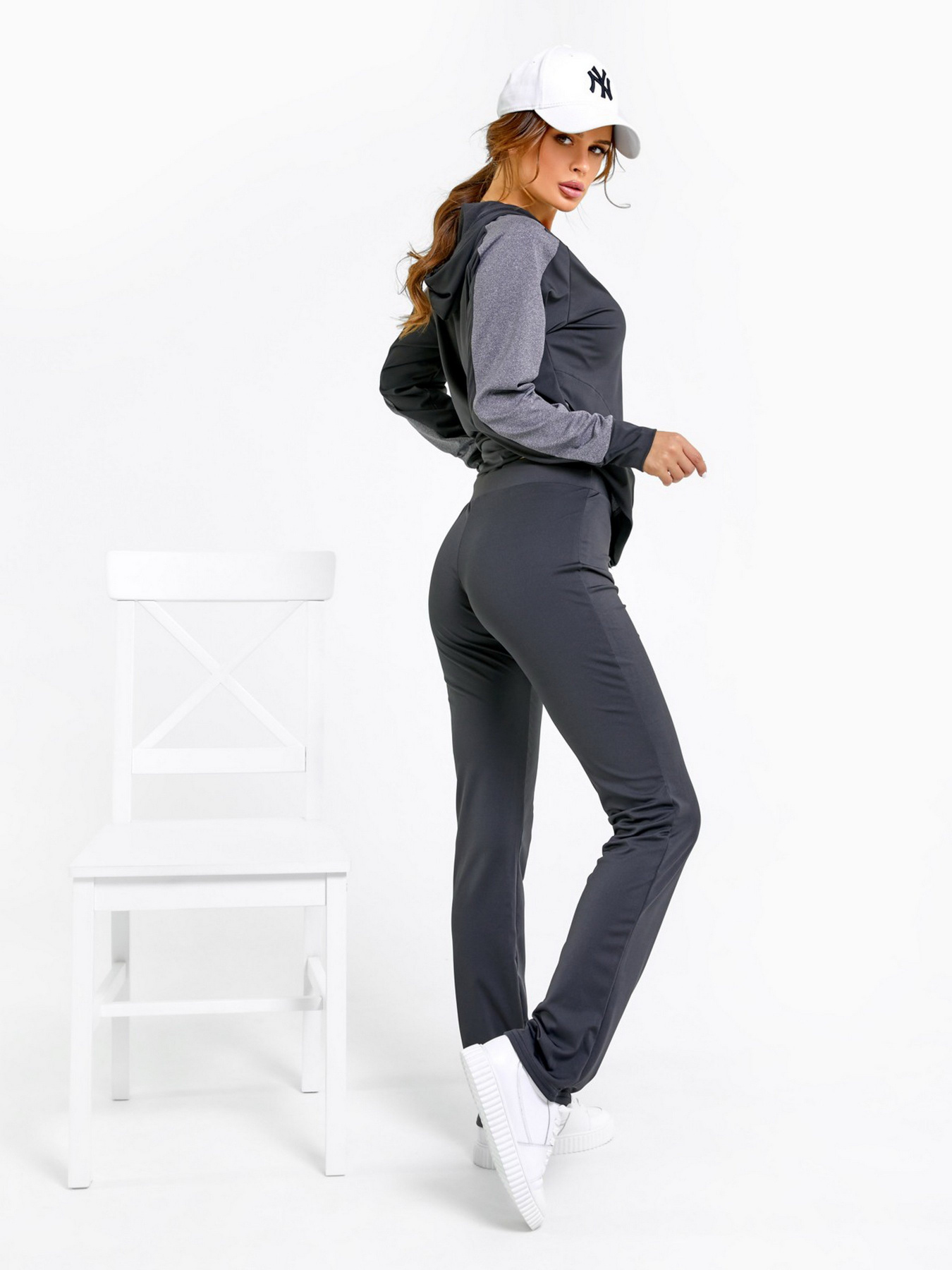 Спортивный костюм ISSA Plus модель 12170_blackgrey Фото