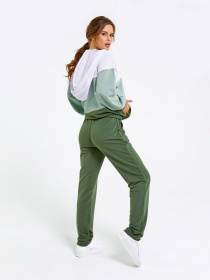 Спортивний костюм ISSA Plus модель 12190_khakimint Фото