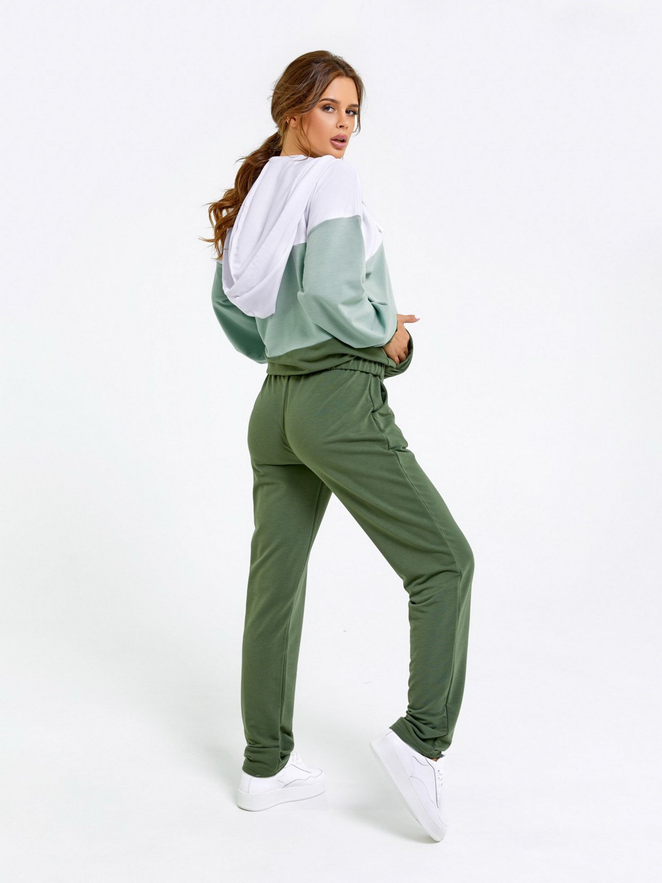 Спортивний костюм ISSA Plus модель 12190_khakimint Спортивний костюм ISSA Plus модель 12190_khakimint Фото