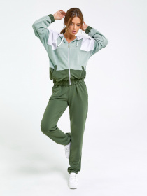 Спортивний костюм ISSA Plus модель 12190_khakimint Спортивний костюм ISSA Plus модель 12190_khakimint Фото