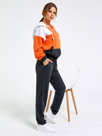 Спортивний костюм ISSA Plus модель 12190_blackorange Фото