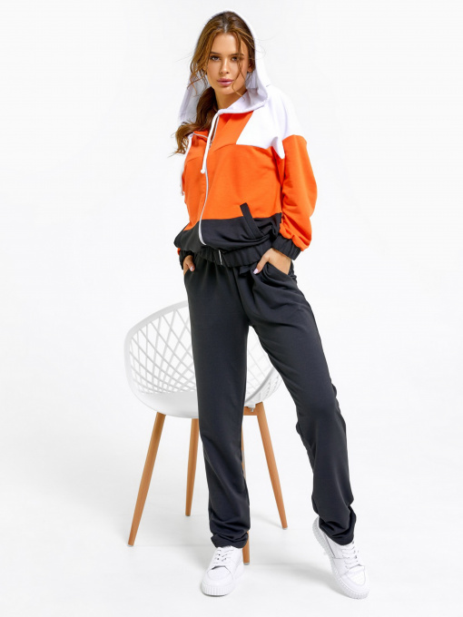 Спортивный костюм ISSA Plus модель 12190_blackorange Фото