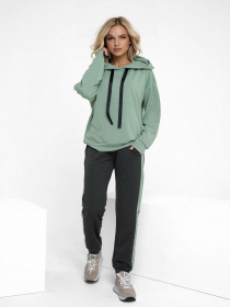 Спортивний костюм ISSA Plus модель 12217_greymint Фото