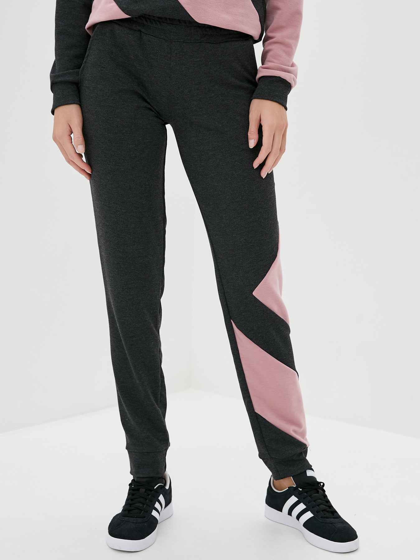 Спортивный костюм ISSA Plus модель SA-25_darkgreypink Фото